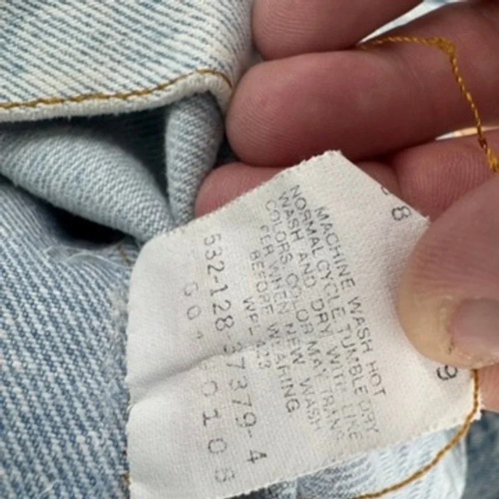 Vintage Levi's 501XX Jeans Mens 31x36‎ Light Blue Vintage Made in USA Button Fly